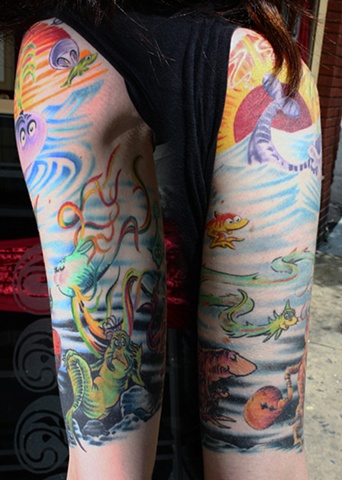 Dr. Seuss Arm tattoo