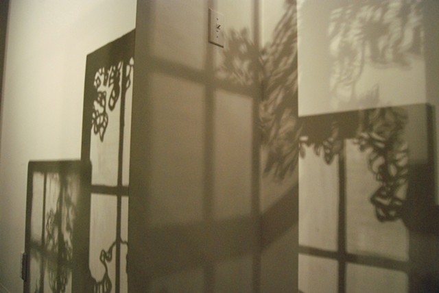 Untitled (Window Assemblage), Shadow Detail