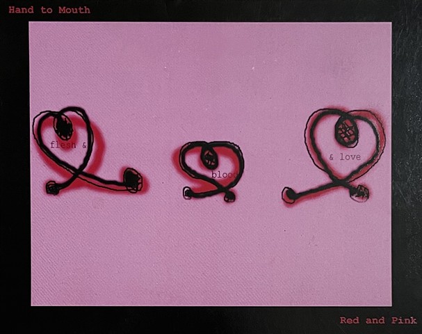 February 13, 2004, Red and Pink at The Hand to Mouth Gallery 