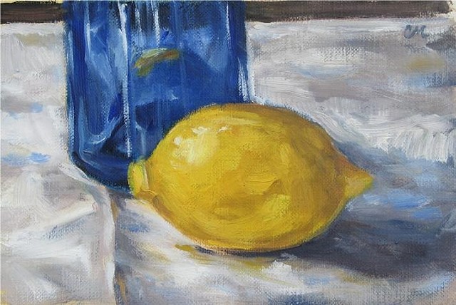 "Lemon and Blue Bottle"