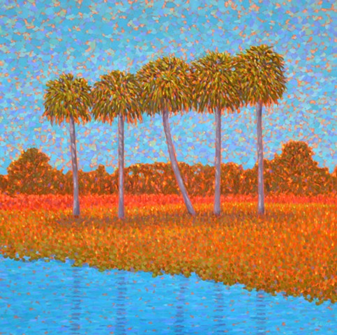 Partly Cloudy painted by Florida Artist Gary Borse is available at Galleria Misto Bellair Bluffs FL