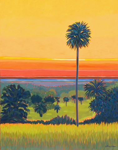 Orange Lake Overlook Sunrise Top of the Morning by Florida Artist Gary Borse