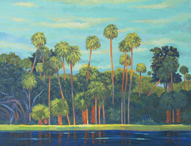 Sunset Strip painted by Florida Artist Gary Borse available at Lombard Contemporary Art, Orlando, Florida