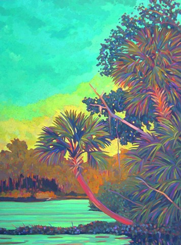 The Golden Hour painted by Florida Artist Gary Borse available at 530 Burns Gallery, Sarasota, FL