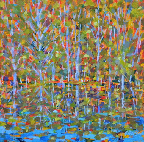 Smal Pond by Florida Artist Gary Borse is available at Lombard Contemporary Art Orlando Florida