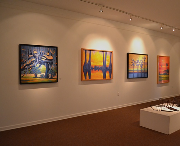 Paintings by Gary Borse at the Ormond Memorial Art Museum in Ormond Beach Florida