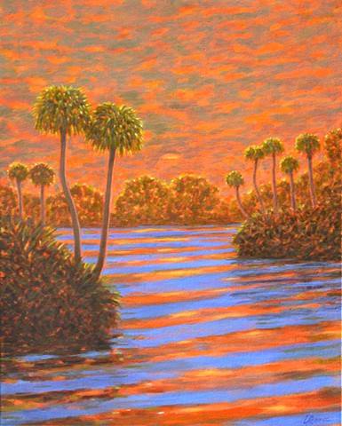 Sunset Concerto by Florida Artist Gary Borse available at Galleria Misto Bellair Bluffs, FL