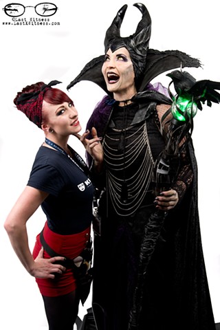 SyFy Face OFF's Chloe Sens with her Maleficent make up