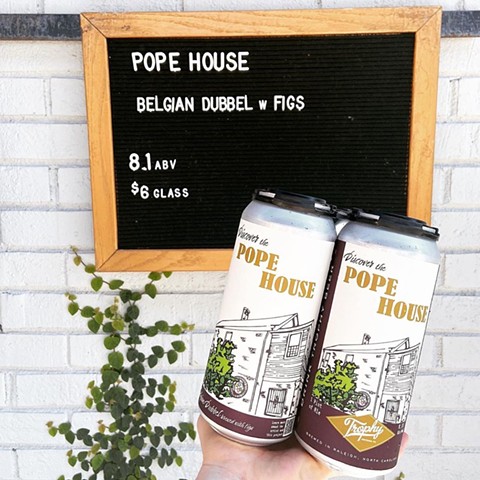 Pope House Beer Label