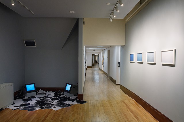 Installation view of “I Can’t Hear What You Can’t See” at Emmanuel College’s Gallery 5. 