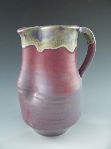 Pitcher in Plum with Rutile rim