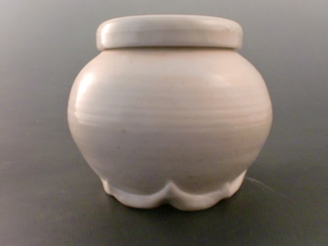 Covered Jar with Altered Foot