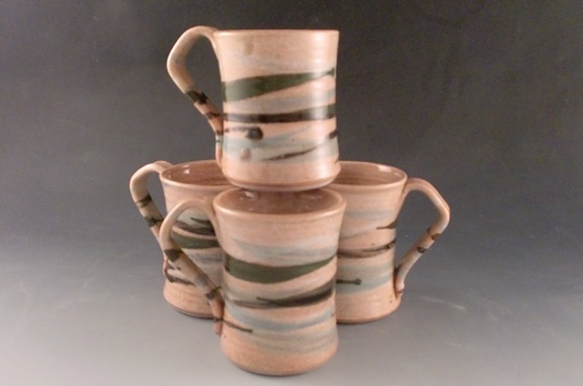 Medium mugs, check with pottery for availability.