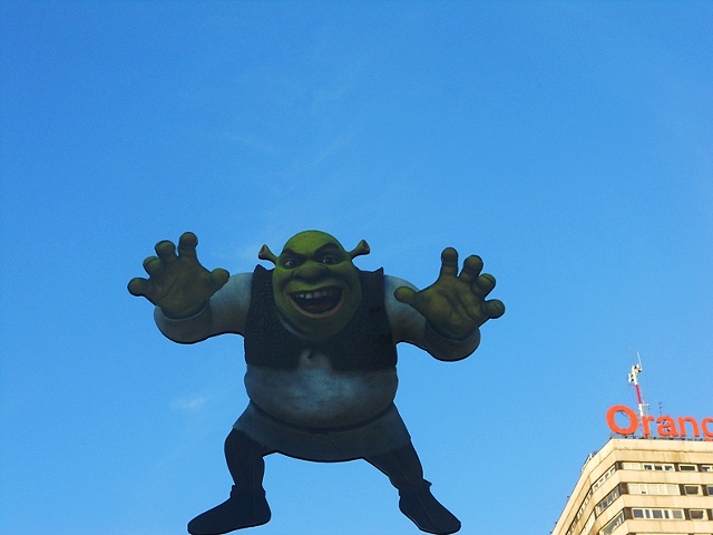 Shrek in Warsaw