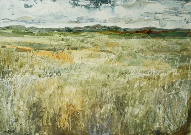 Prairie II by Jim Carpenter, Acrylic on Crescent Board