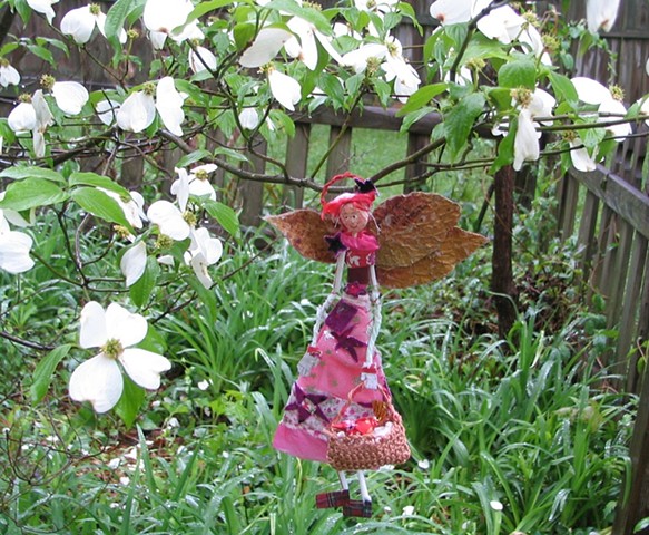 Fairy angel made with recycled materials 