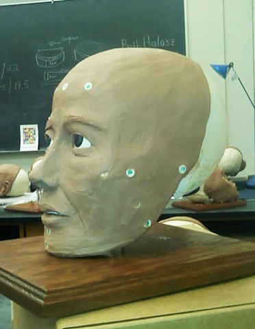 forensic reconstruction of the face, clay reconstruction