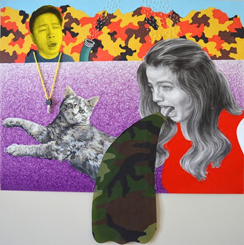 Yikui (Coy) Gu art painting artist drawing collage