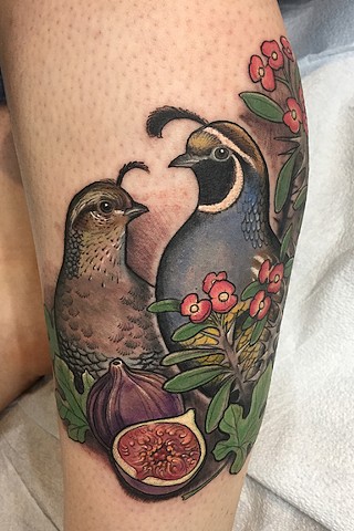 quail tattoo shawn hebrank scapegoat tattoo portland oregon 
