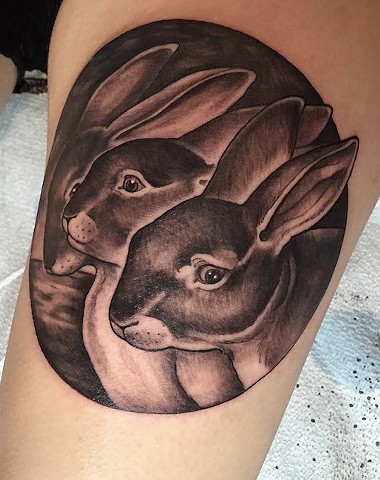Pharaoh's bunnies tattoo rabbits