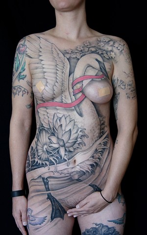 Swan Tattoo Shawn Hebrank
