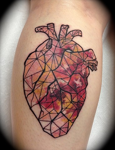Watercolor Heart tattoo