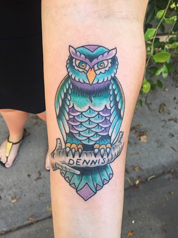Owl Tattoo - Lahaina, Maui