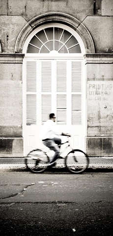 Biker on Chartres
