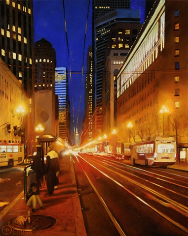 urban landscape, cityscape, city, painting, art, fine art, oil painting, representational, realism, abstraction, contemporary