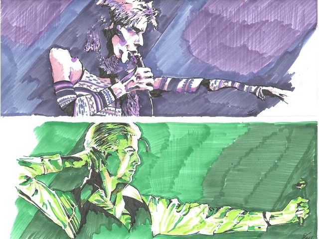 Bowie pen series - Ziggy and the Duke