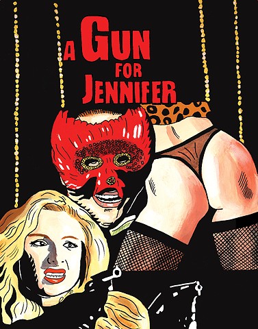 A Gun For Jennifer front cover (Vinegar Syndrome release)
