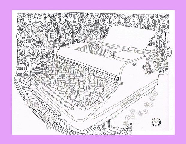Qwerty Keyboard, Note cards for writers, Fine Art cards