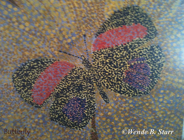 butterfly art, arachnoiditis, spinal cord injury, art for arachnoiditis, pain management, art therapy