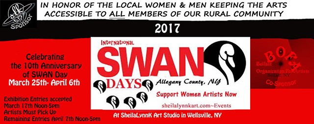 SWAN Day, Women Arts, Women Artists, Wellsville NY, Allegany County NY