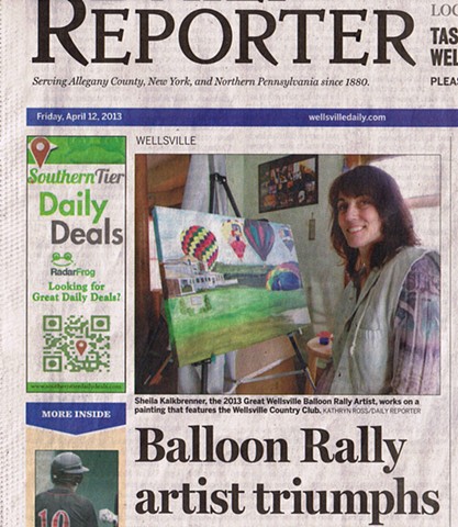 "Balloon Rally Artist Triumphs"
~Kathryn Ross/Daily Reporter