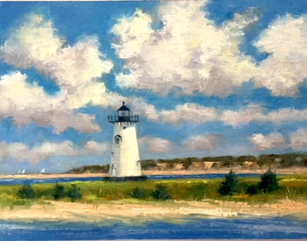 Edgartown Light with Clouds