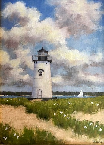 Edgartown Light with English Lace