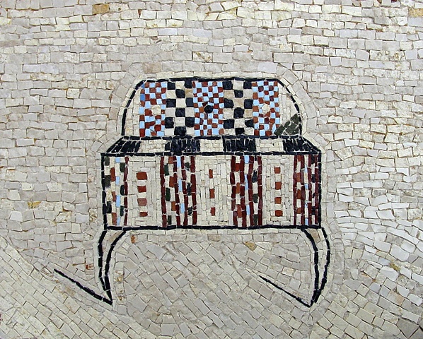 mosaic chest trunk coffer