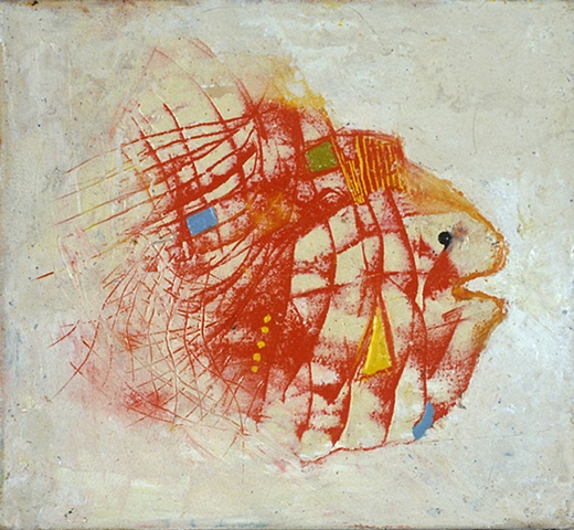 Wax fish painting