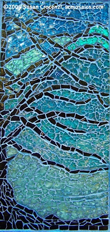 Tempered glass mosaic