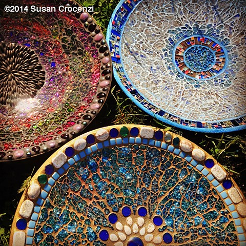 tempered glass mosaic bowls