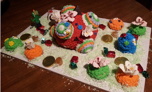 Happy Birthday! 
Katamari Cake 
courtesy of Erin Peach-Peeler