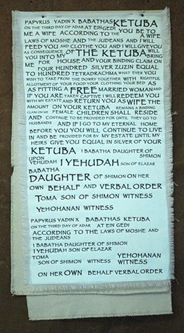 Scrolls: X Babatha's Ketuba, ancient family law, lawyer gift