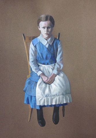 Mill Girl In Chair Study