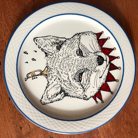 Foxy! Illustrated Plate