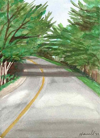 Highway 1 Watercolor