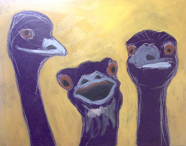 Three Emus (step 2)