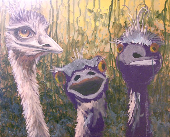 Three Emus (step 5)