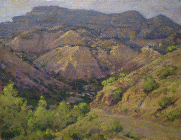 plein air landscape painting ghost ranch new mexico