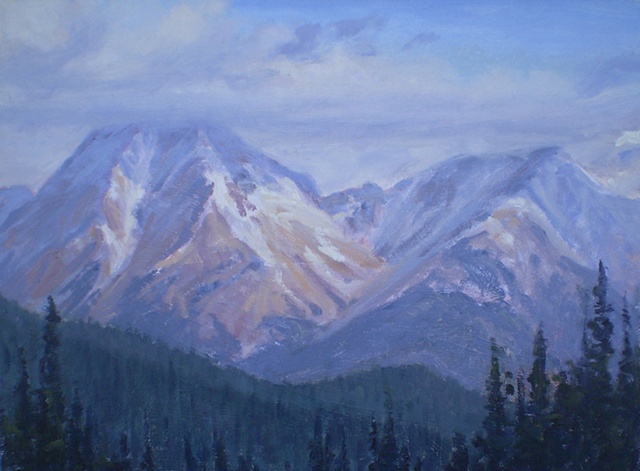 Ken Chapin plein air landscape painting Colorado